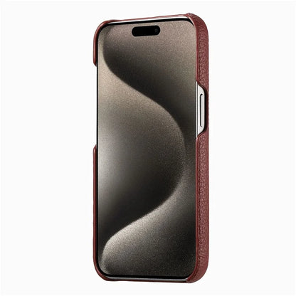 Y5 For iPhone 16 Pro Case Litchi Texture Leather+TPU Slim Phone Cover