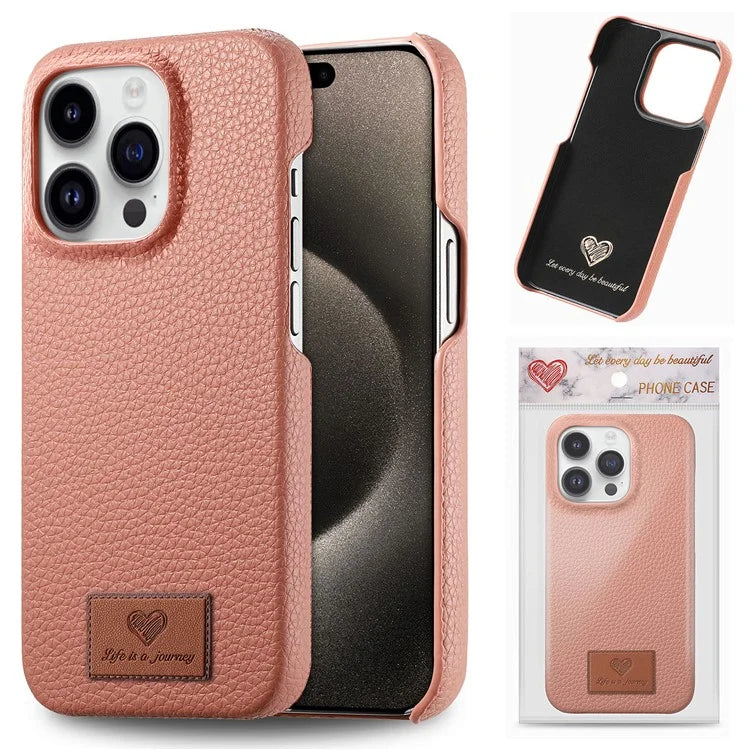 Y5 For iPhone 16 Pro Case Litchi Texture Leather+TPU Slim Phone Cover