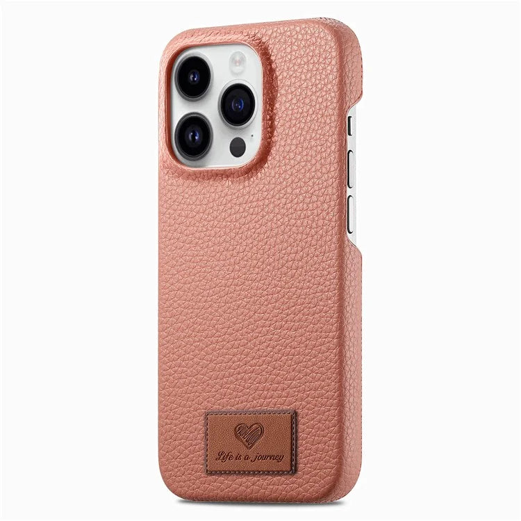 Y5 For iPhone 16 Pro Case Litchi Texture Leather+TPU Slim Phone Cover