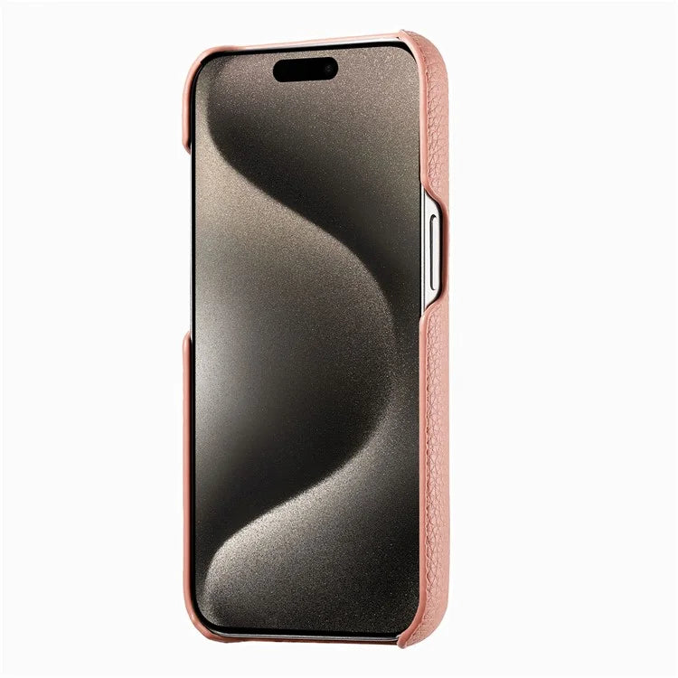 Y5 For iPhone 16 Pro Case Litchi Texture Leather+TPU Slim Phone Cover