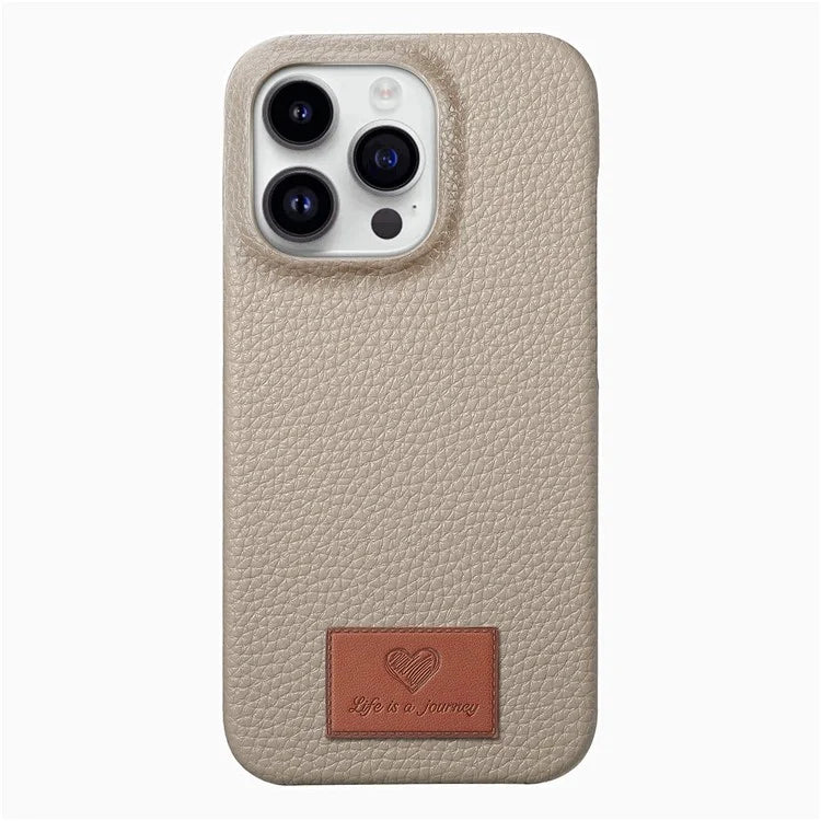 Y5 For iPhone 16 Pro Case Litchi Texture Leather+TPU Slim Phone Cover