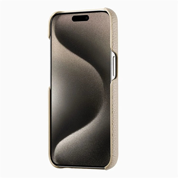 Y5 For iPhone 16 Pro Case Litchi Texture Leather+TPU Slim Phone Cover