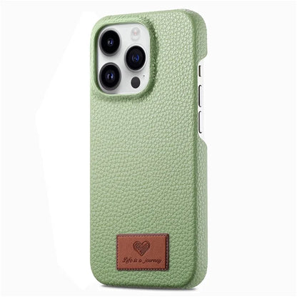 Y5 For iPhone 16 Pro Case Litchi Texture Leather+TPU Slim Phone Cover