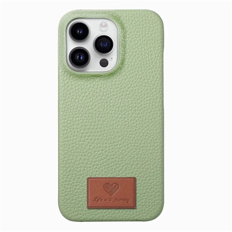 Y5 For iPhone 16 Pro Case Litchi Texture Leather+TPU Slim Phone Cover