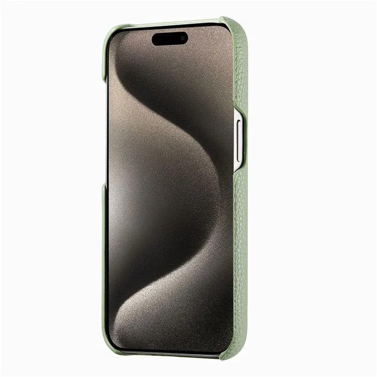 Y5 For iPhone 16 Pro Case Litchi Texture Leather+TPU Slim Phone Cover