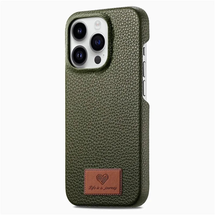 Y5 For iPhone 16 Pro Case Litchi Texture Leather+TPU Slim Phone Cover