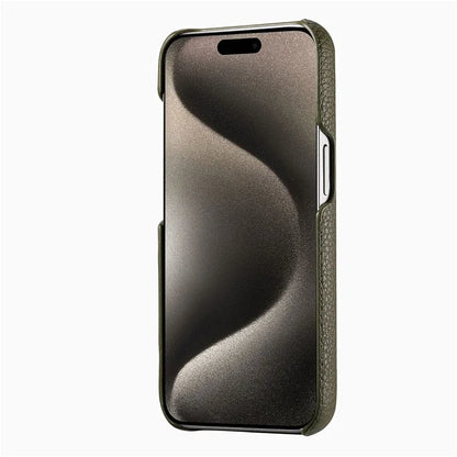 Y5 For iPhone 16 Pro Case Litchi Texture Leather+TPU Slim Phone Cover