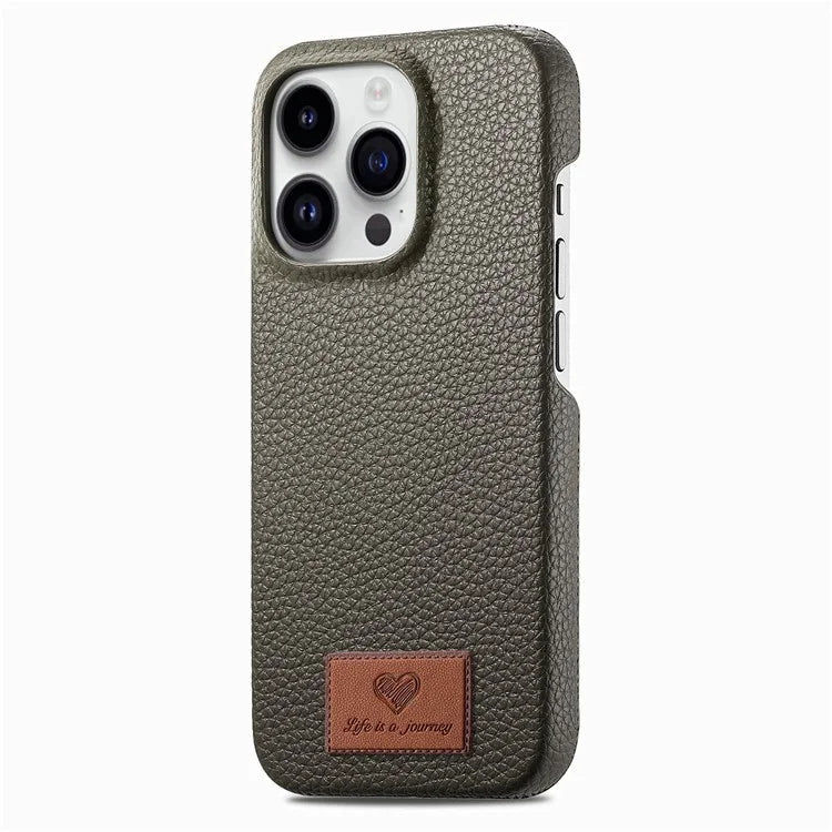 Y5 For iPhone 16 Pro Case Litchi Texture Leather+TPU Slim Phone Cover