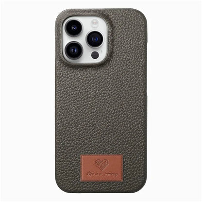 Y5 For iPhone 16 Pro Case Litchi Texture Leather+TPU Slim Phone Cover