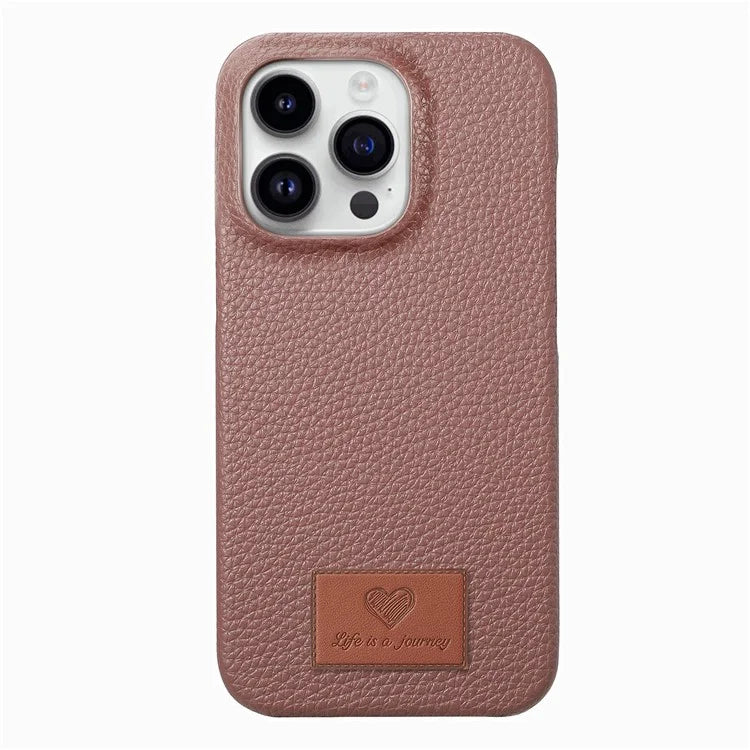 Y5 For iPhone 16 Pro Case Litchi Texture Leather+TPU Slim Phone Cover