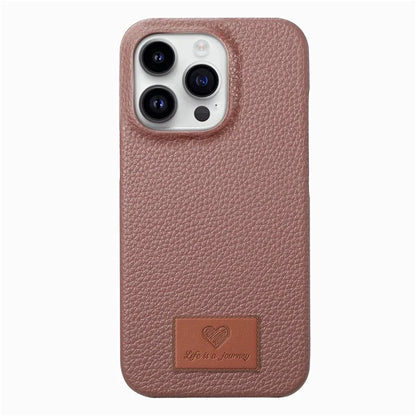 Y5 For iPhone 16 Pro Case Litchi Texture Leather+TPU Slim Phone Cover