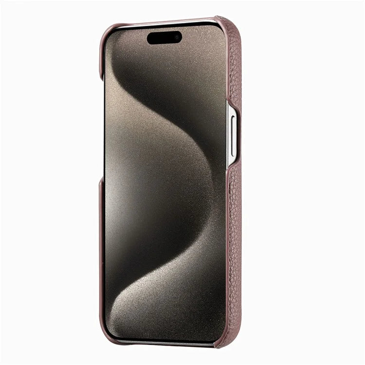 Y5 For iPhone 16 Pro Case Litchi Texture Leather+TPU Slim Phone Cover