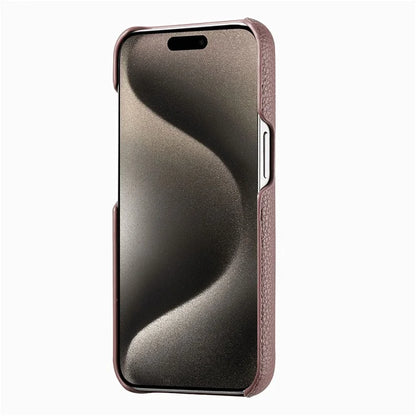 Y5 For iPhone 16 Pro Case Litchi Texture Leather+TPU Slim Phone Cover