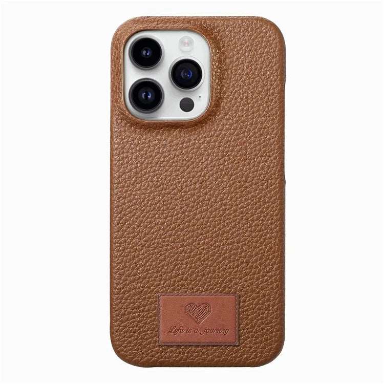 Y5 For iPhone 16 Pro Case Litchi Texture Leather+TPU Slim Phone Cover