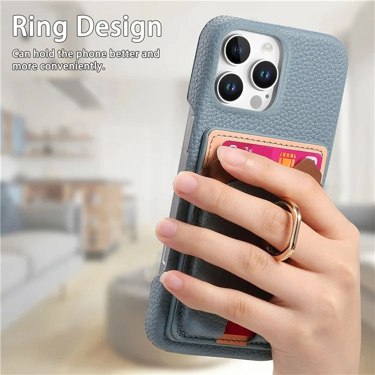 Y6 For iPhone 16 Pro Max Case Cute Bear Design PU Leather+TPU Card Holder Phone Cover