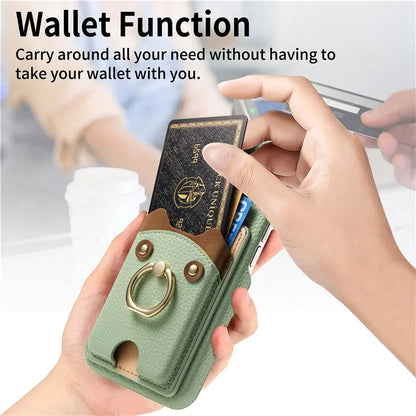 Y6 For iPhone 16 Pro Max Case Cute Bear Design PU Leather+TPU Card Holder Phone Cover