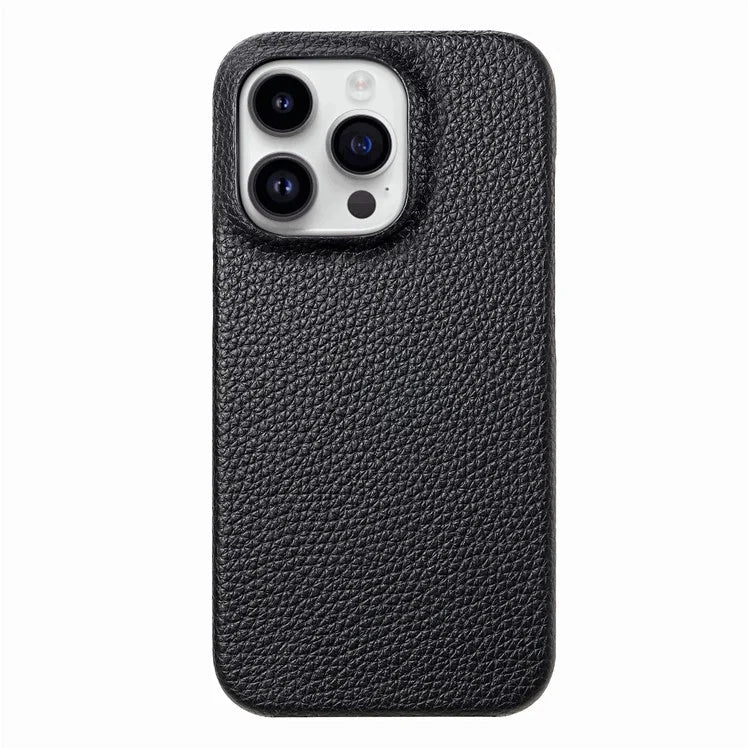 Y1 For iPhone 16 Pro Case Shockproof Litchi Texture Leather+PC Phone Cover