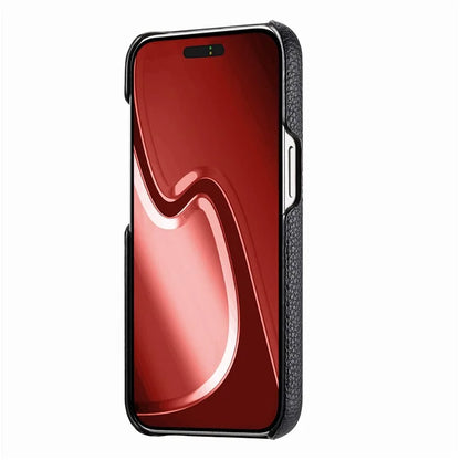 Y1 For iPhone 16 Pro Case Shockproof Litchi Texture Leather+PC Phone Cover