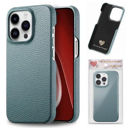 Y1 For iPhone 16 Pro Case Shockproof Litchi Texture Leather+PC Phone Cover