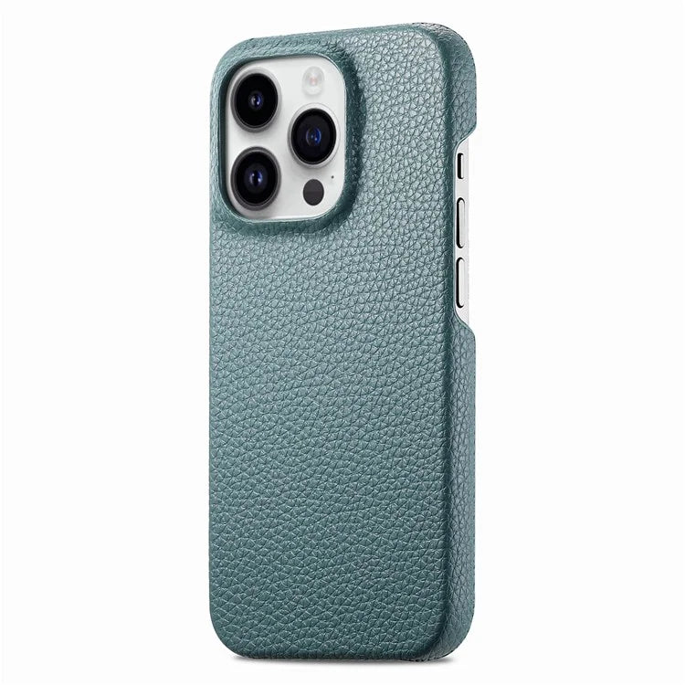 Y1 For iPhone 16 Pro Case Shockproof Litchi Texture Leather+PC Phone Cover