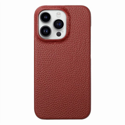 Y1 For iPhone 16 Pro Case Shockproof Litchi Texture Leather+PC Phone Cover