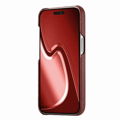 Y1 For iPhone 16 Pro Case Shockproof Litchi Texture Leather+PC Phone Cover