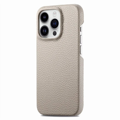 Y1 For iPhone 16 Pro Case Shockproof Litchi Texture Leather+PC Phone Cover