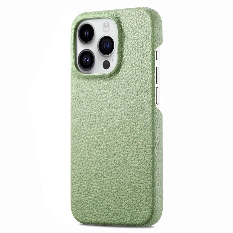 Y1 For iPhone 16 Pro Case Shockproof Litchi Texture Leather+PC Phone Cover