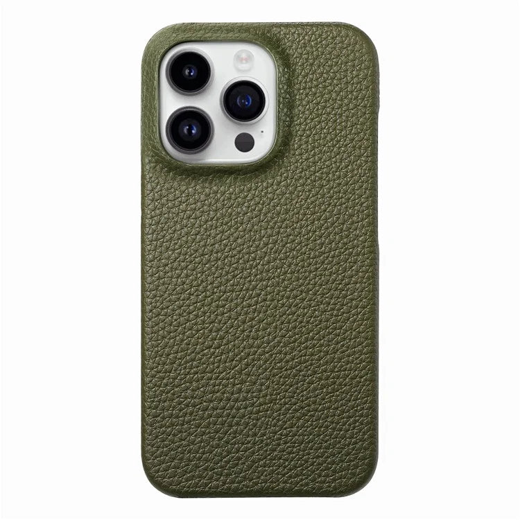 Y1 For iPhone 16 Pro Case Shockproof Litchi Texture Leather+PC Phone Cover