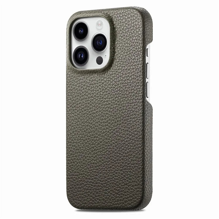 Y1 For iPhone 16 Pro Case Shockproof Litchi Texture Leather+PC Phone Cover