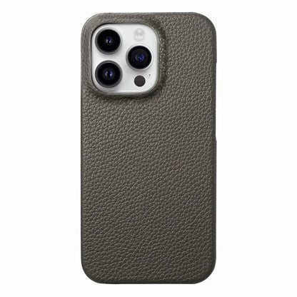 Y1 For iPhone 16 Pro Case Shockproof Litchi Texture Leather+PC Phone Cover