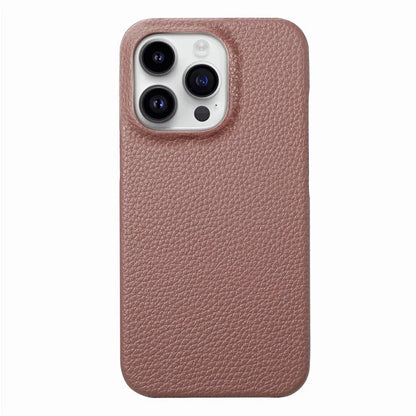 Y1 For iPhone 16 Pro Case Shockproof Litchi Texture Leather+PC Phone Cover