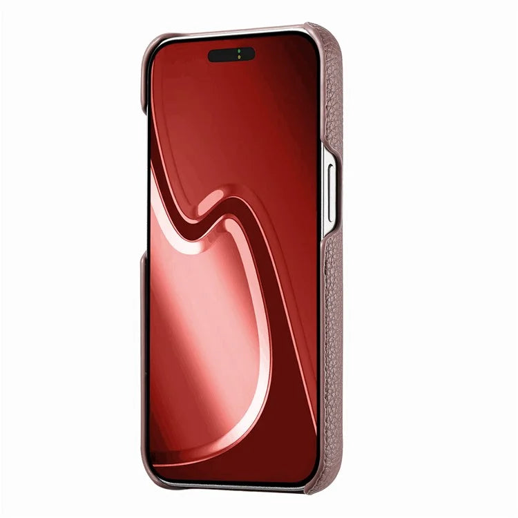 Y1 For iPhone 16 Pro Case Shockproof Litchi Texture Leather+PC Phone Cover