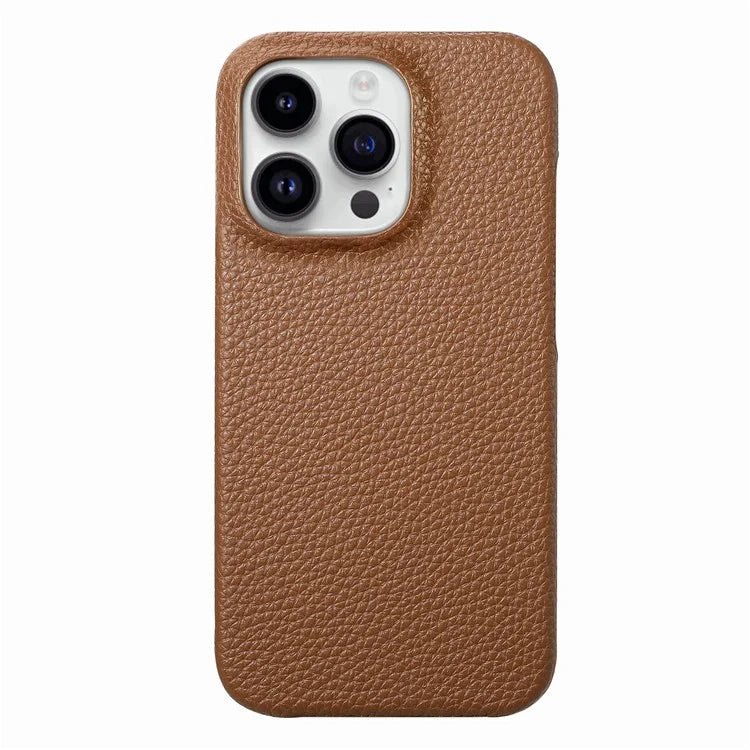 Y1 For iPhone 16 Pro Case Shockproof Litchi Texture Leather+PC Phone Cover