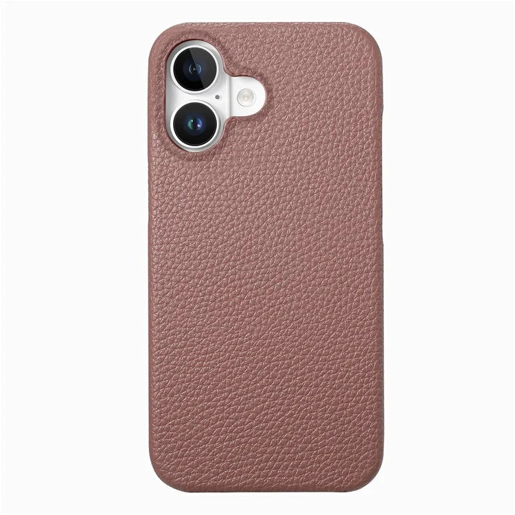 Y1 For iPhone 16 Plus Case Shockproof Litchi Texture Leather+PC Phone Cover