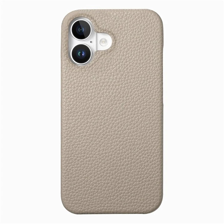 Y1 For iPhone 16 Plus Case Shockproof Litchi Texture Leather+PC Phone Cover