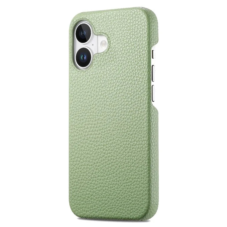 Y1 For iPhone 16 Plus Case Shockproof Litchi Texture Leather+PC Phone Cover