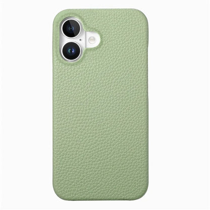 Y1 For iPhone 16 Plus Case Shockproof Litchi Texture Leather+PC Phone Cover