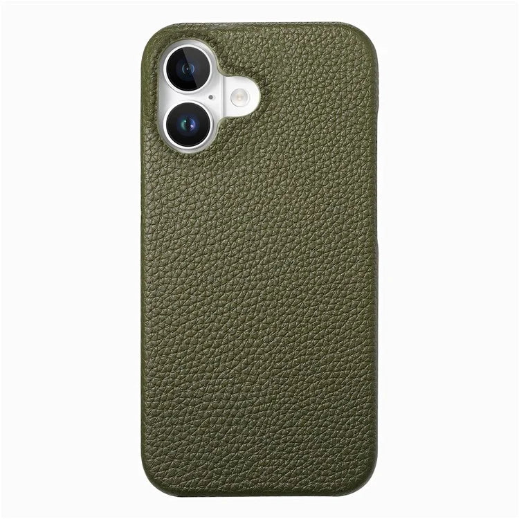 Y1 For iPhone 16 Plus Case Shockproof Litchi Texture Leather+PC Phone Cover