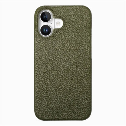 Y1 For iPhone 16 Plus Case Shockproof Litchi Texture Leather+PC Phone Cover