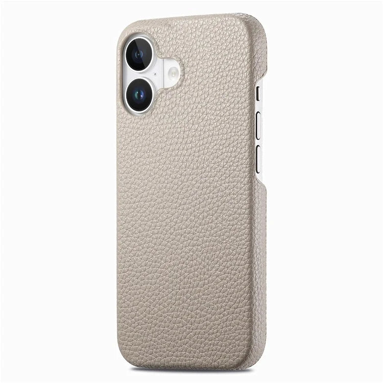 Y1 For iPhone 16 Case Shockproof Litchi Texture Leather+PC Phone Cover