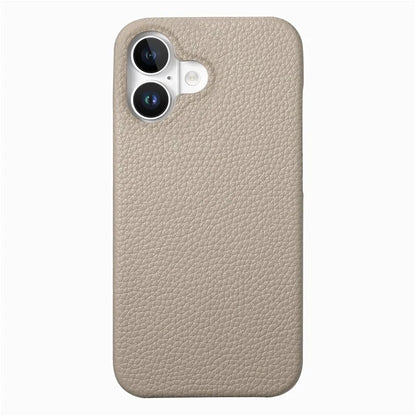 Y1 For iPhone 16 Case Shockproof Litchi Texture Leather+PC Phone Cover