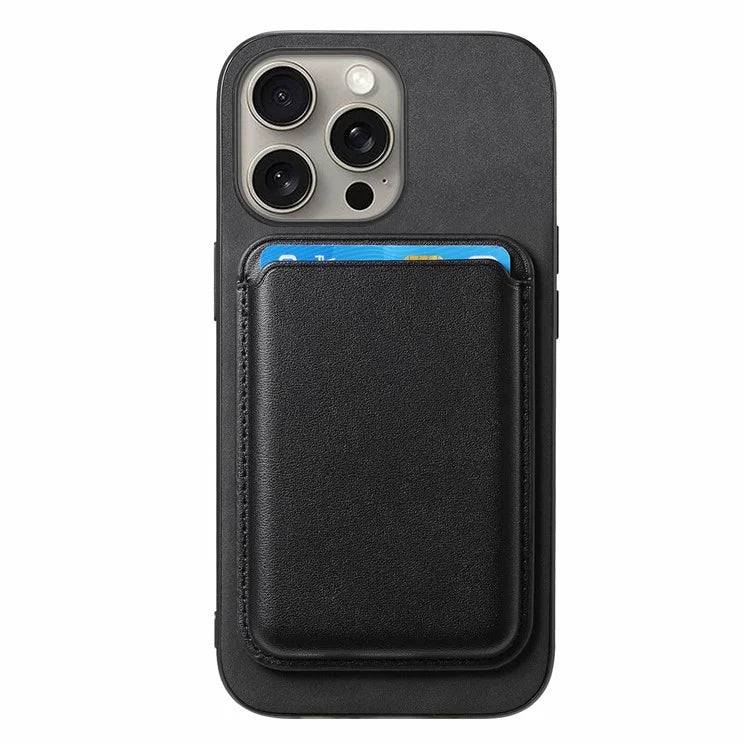 B2 For iPhone 16 Pro Max Case Detachable Magnetic Card Bag Leather+TPU Phone Cover