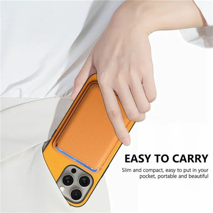 B2 For iPhone 16 Pro Max Case Detachable Magnetic Card Bag Leather+TPU Phone Cover