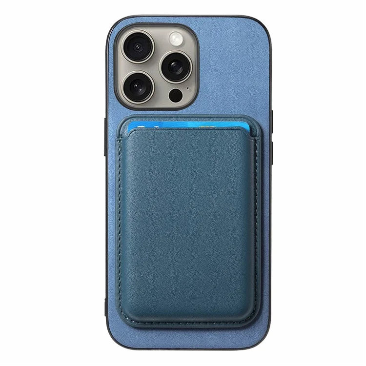 B2 For iPhone 16 Pro Max Case Detachable Magnetic Card Bag Leather+TPU Phone Cover