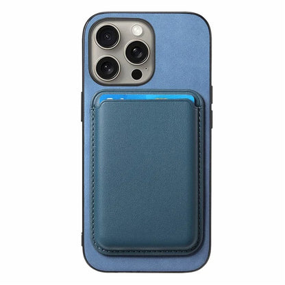 B2 For iPhone 16 Pro Max Case Detachable Magnetic Card Bag Leather+TPU Phone Cover