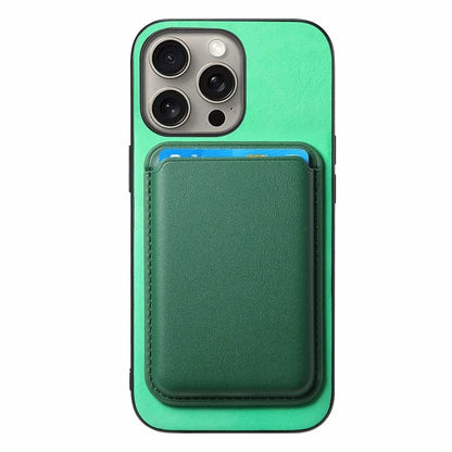 B2 For iPhone 16 Pro Max Case Detachable Magnetic Card Bag Leather+TPU Phone Cover