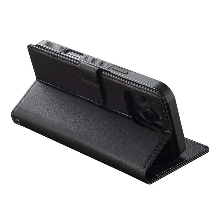 LC.IMEEKE L2 Series for iPhone 16 Pro Max Case PU Leather Wallet Detachable Magnetic Phone Cover