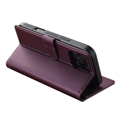 LC.IMEEKE L2 Series for iPhone 16 Pro Max Case PU Leather Wallet Detachable Magnetic Phone Cover