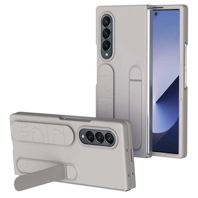 For Samsung Galaxy Z Fold3 5G Case Kickstand Wristband PC+Silicone Phone Cover